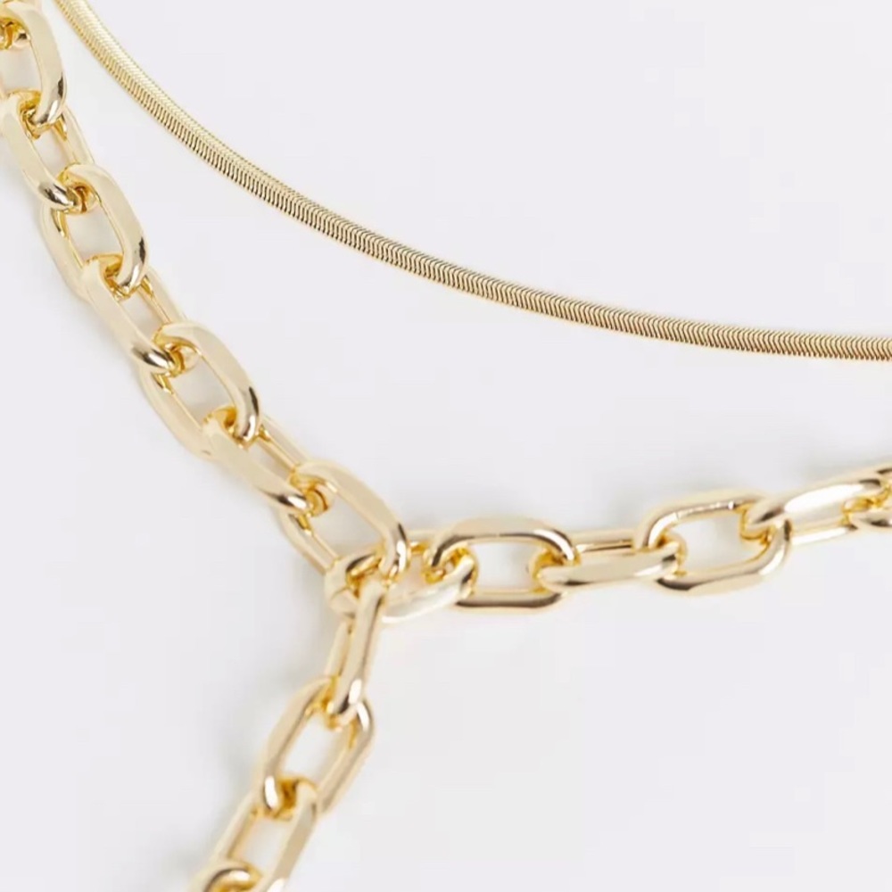 Gold Chain y-drop Necklace